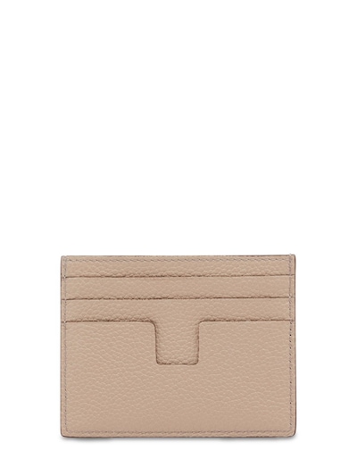 Tf leather card holder w/ zipped pocket - Tom Ford - Women | Luisaviaroma