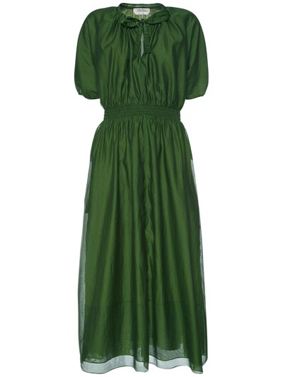 Cotton voile & silk organza long dress - 'S Max Mara - Women | Luisaviaroma