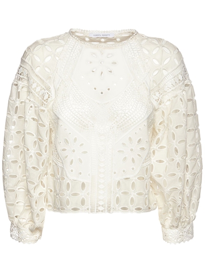 Alberta Ferretti - Embroidered eyelet 