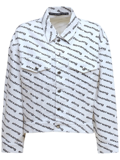 alexander wang black denim jacket