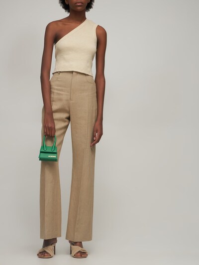 Jacquemus: Bolso de mano Le Chiquito de piel - women_1 | Luisa Via Roma