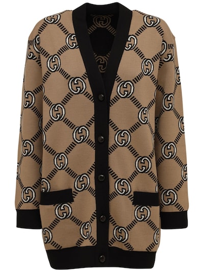 gucci jacquard cardigan