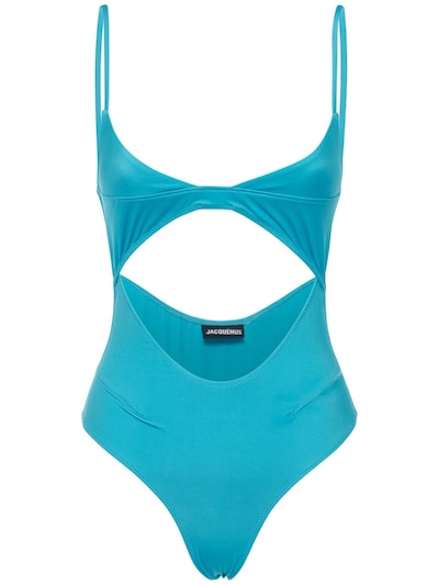 Jacquemus - Le maillot araanja one piece swimsuit - Turquoise ...