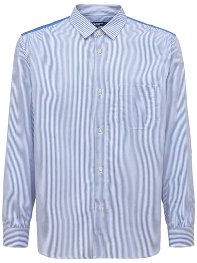 Striped cotton poplin shirt - JUNYA WATANABE - Men | Luisaviaroma