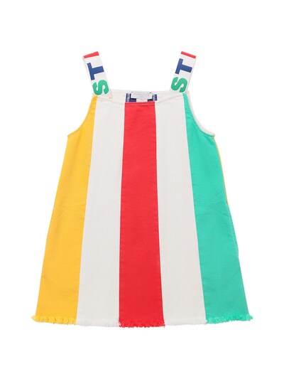 Stella Mccartney Kids - Striped organic cotton denim dress 