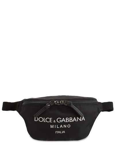Ceniza toxicidad Cita Dolce & Gabbana - Riñonera de nylon con logo estampado - Negro |  Luisaviaroma