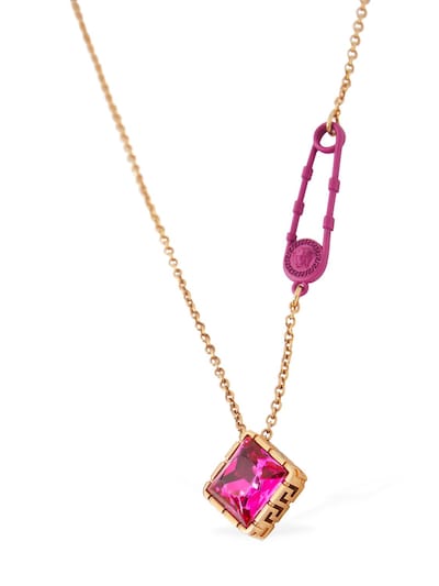 versace pink necklace