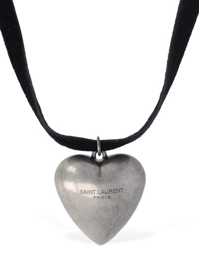 saint laurent heart locket