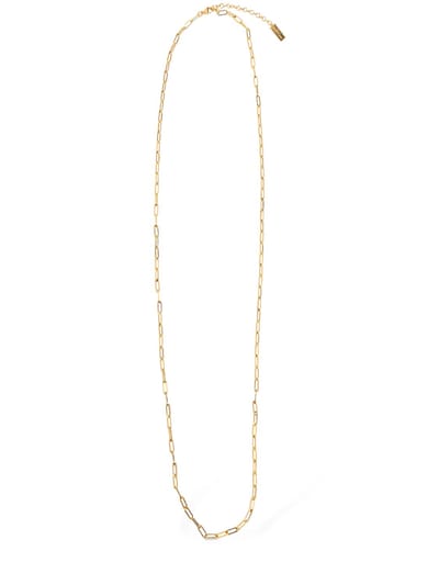 saint laurent gold chain necklace