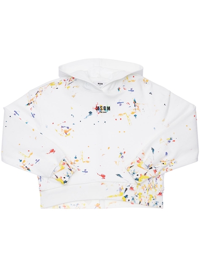 msgm cropped sweatshirt