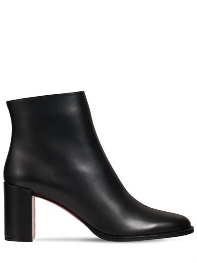 70mm adoxa leather ankle boots 