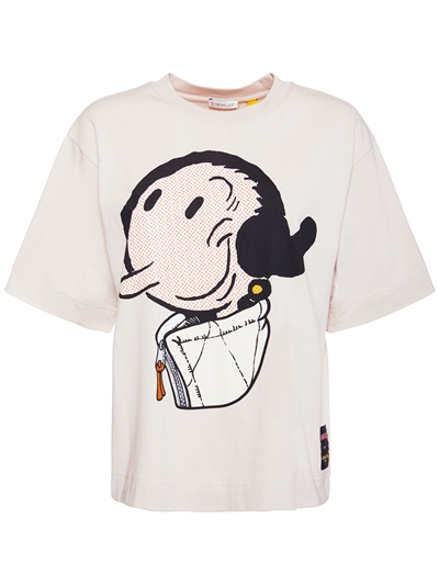 Olive oyl printed jersey cotton t-shirt 