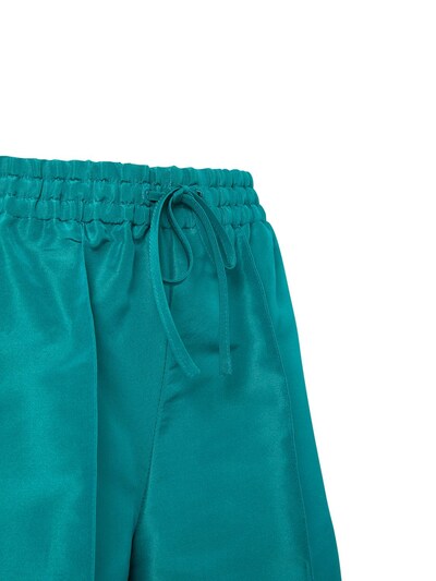 Silk faille elastic mini shorts - Valentino - Women | Luisaviaroma