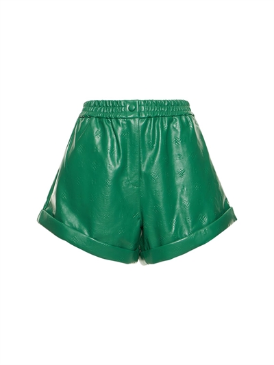 Rotate - Belina faux leather shorts w 