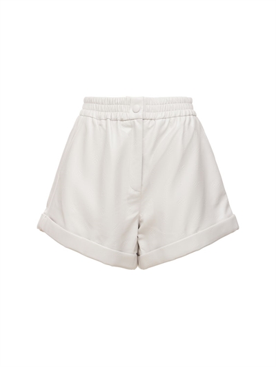 Rotate - Belina faux leather shorts w 