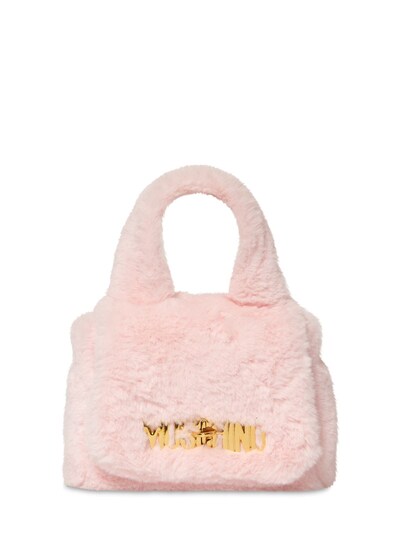 moschino faux fur bag