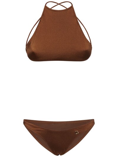 brown gucci swimsuit