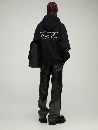 Logo print cotton hoodie - Martine Rose - Men | Luisaviaroma