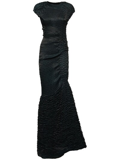 Dries Van Noten - Glossy popcorn-textured long dress - | Luisaviaroma