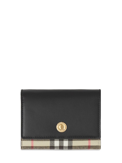 burberry pebbled leather wallet