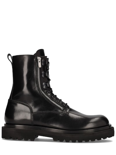 Ultimate leather zip lace-up boots - Officine Creative - Men | Luisaviaroma