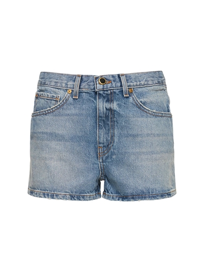 Khaite - Charlotte cotton denim shorts 