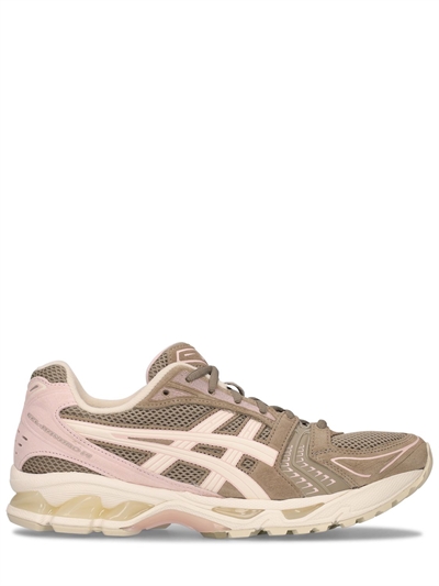 brown asics sneakers