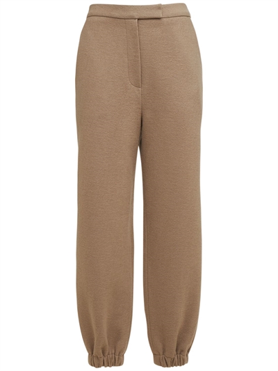 The Frankie Shop - Pantaloni samara in misto lana con pinces - Beige |  Luisaviaroma