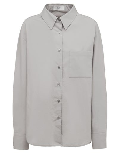 Lui Cotton Shirt in Black - The Frankie Shop