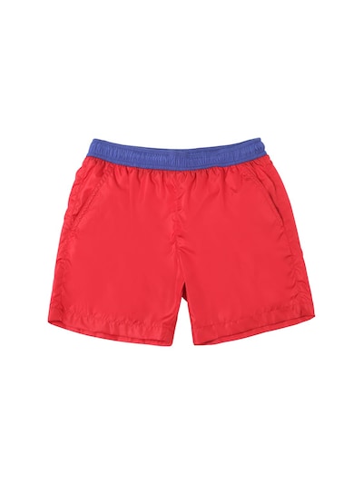 red moncler shorts