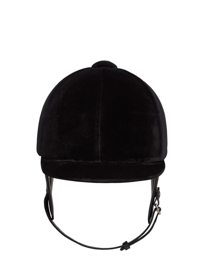 Gucci - Casco equitazione in velluto - Nero | Luisaviaroma