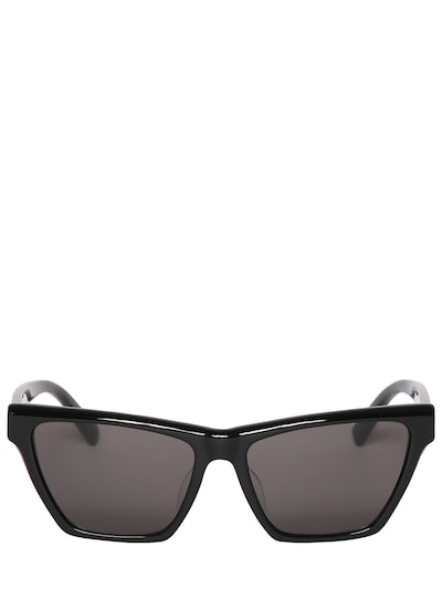 Womens Sunglasses Saint Laurent Sunglasses Saint Laurent M103 Rectangle Acetate Sunglasses in Black Grey 