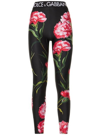 Gabbana - Printed jersey leggings 