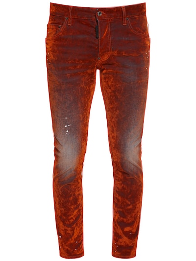 velvet denim jeans