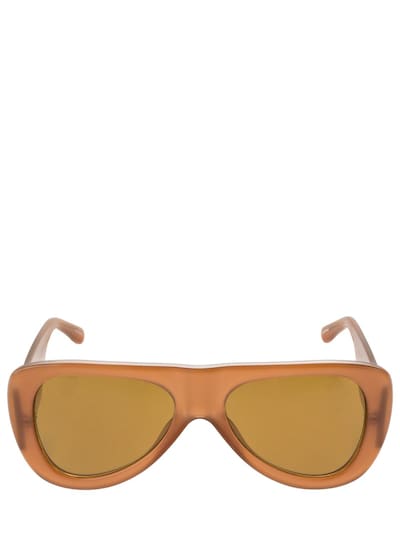 The Attico: Edie acetate aviator sunglasses - women_0 | Luisa Via Roma