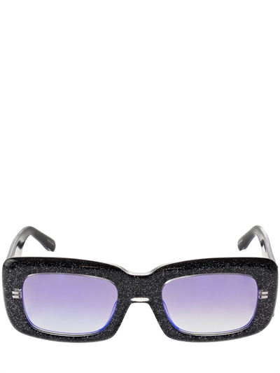 The Attico - Occhiali da sole marfa in acetato - Glitter/Mirror |  Luisaviaroma