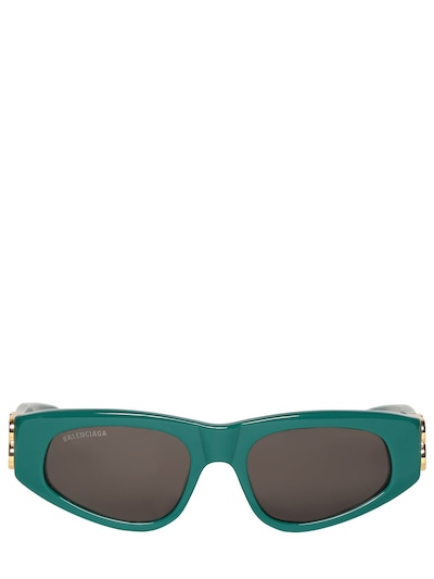 Balenciaga - 0095s dynasty d-frame acetate sunglasses - Jade Green |  Luisaviaroma