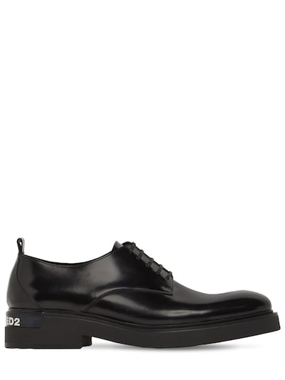 45mm brushed leather derby shoes - Dsquared2 - Men | Luisaviaroma
