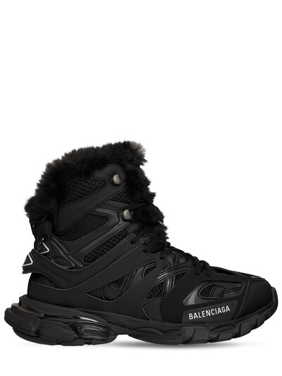 balenciaga fur sneakers