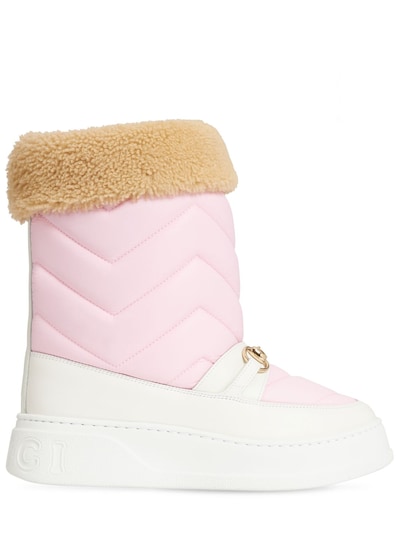 gucci white snow boots