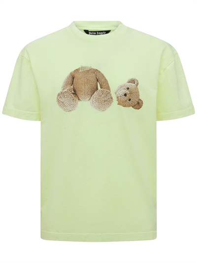 Palm Angels - Bear print cotton jersey 