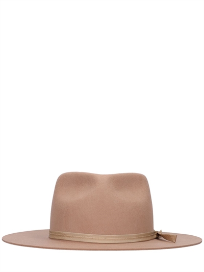 zulu wool fedora hat - Sand | Luisaviaroma
