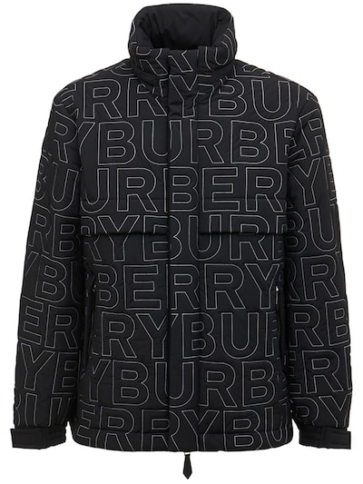 burberry logo puffer jacket