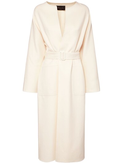 white cashmere coat