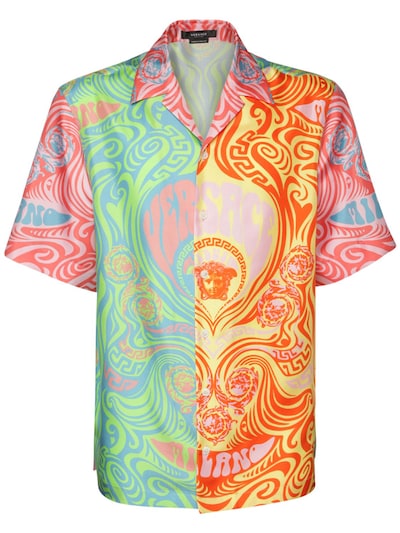 multicolor versace shirt