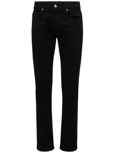 17.5cm straight cotton denim jeans - Versace - Men | Luisaviaroma