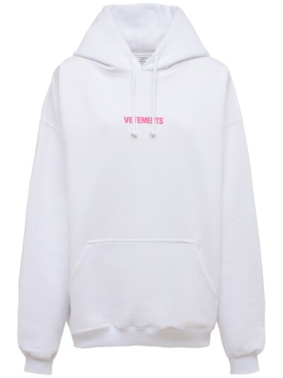 vetements hoodie white