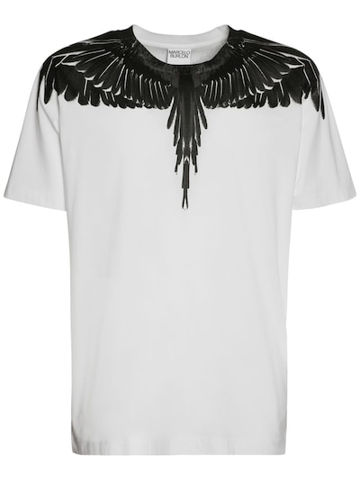 de begeleiding Systematisch lof Icon wings print cotton jersey t-shirt - Marcelo Burlon County Of Milan -  Men | Luisaviaroma
