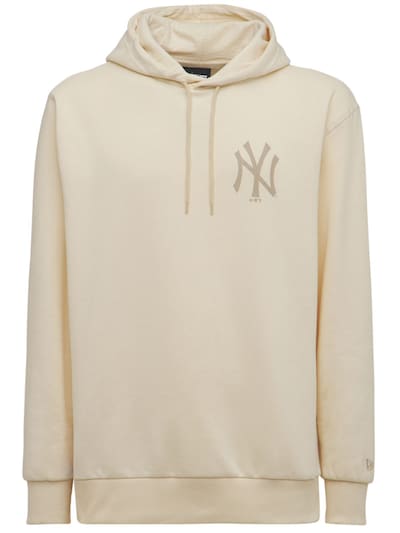 new era hoodie beige