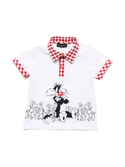 Luisaviaroma Bambino Abbigliamento Top e t-shirt T-shirt Polo Polo In Cotone Tartan Con Logo 